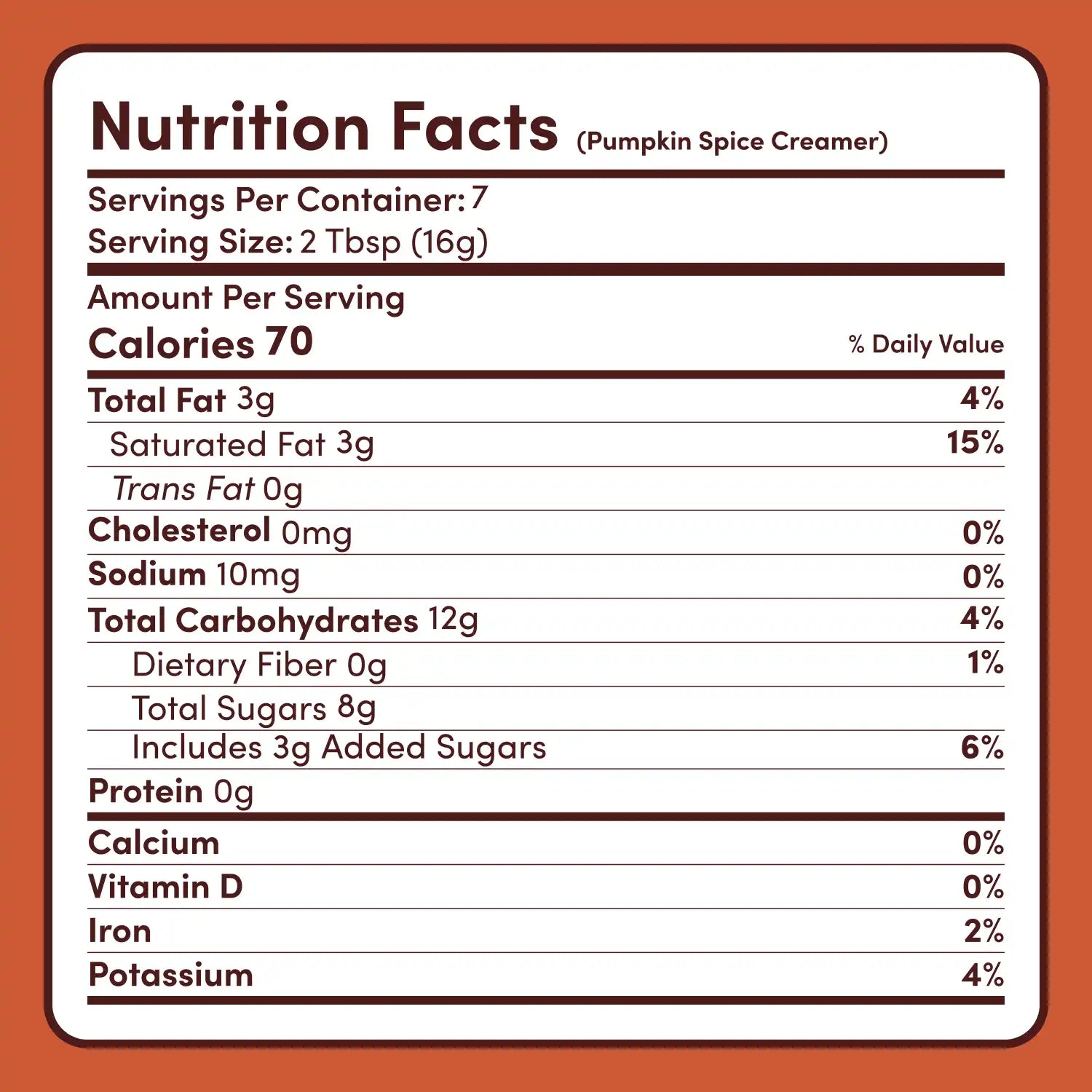 Pumpkin Spice Superfood Creamer Add-On (SPECIAL PRICING) - Premium Choice