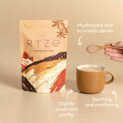 RYZE Mushroom Chai Starter Bag - Easy Stow
