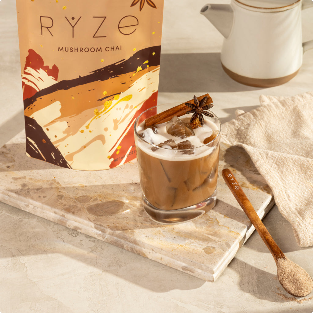 RYZE Mushroom Chai Starter Bag - Easy Stow