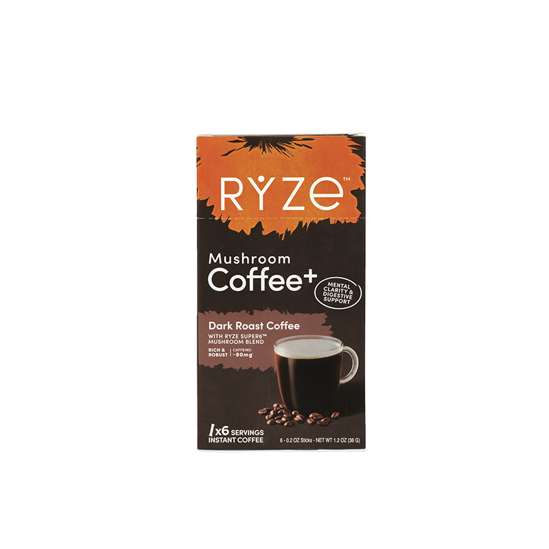 Dark Roast Mushroom Coffee Carton - Fresh Style