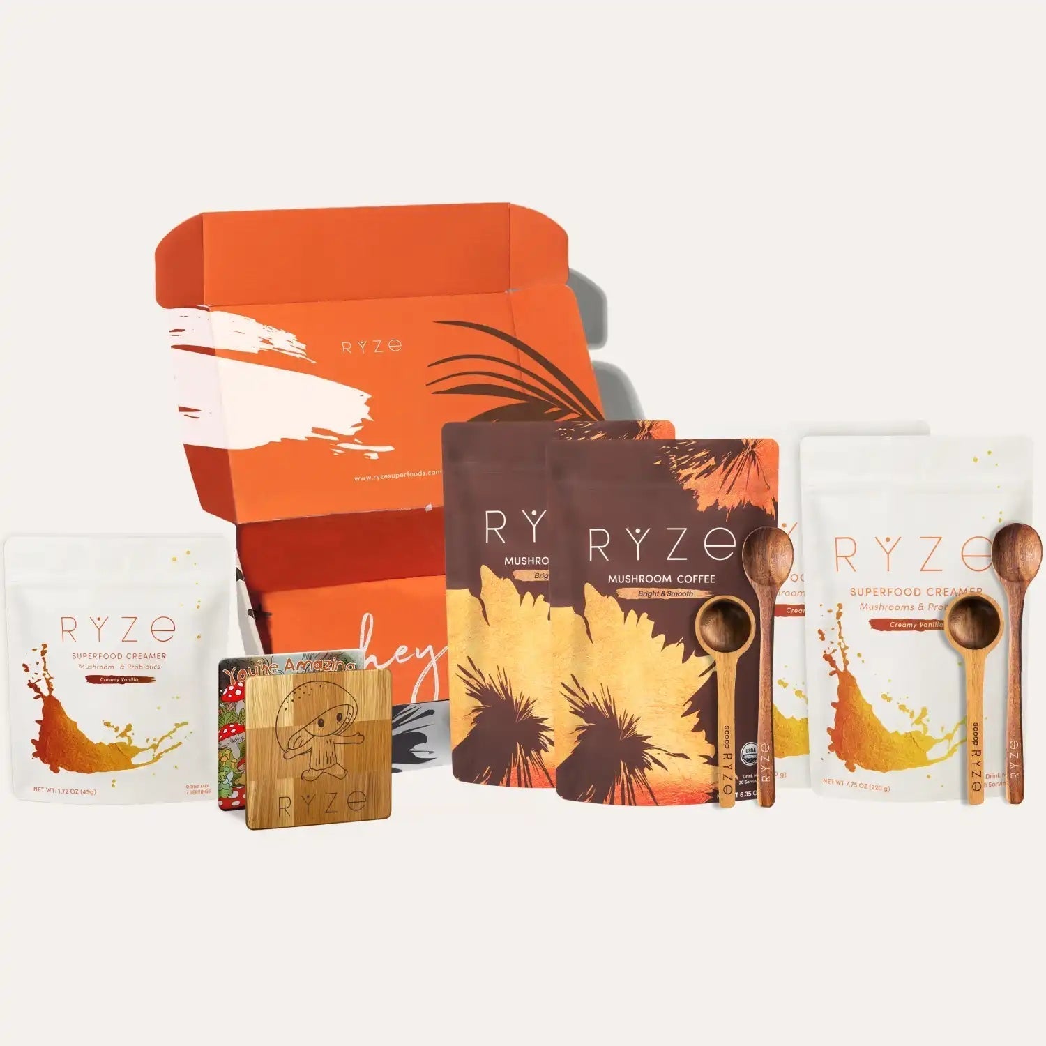 RYZE Lovers Gift Set (2 Coffees + 2 Creamers) - Essential Set