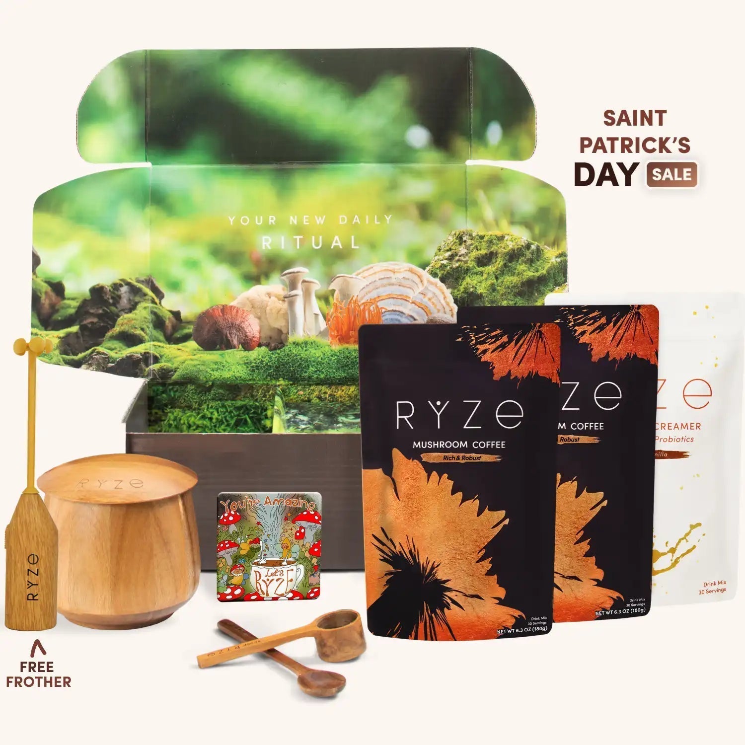 Mushroom Coffee Ritual Set - Simple Edit