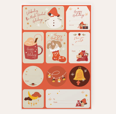 FREE Holiday Labels - Classic Finish