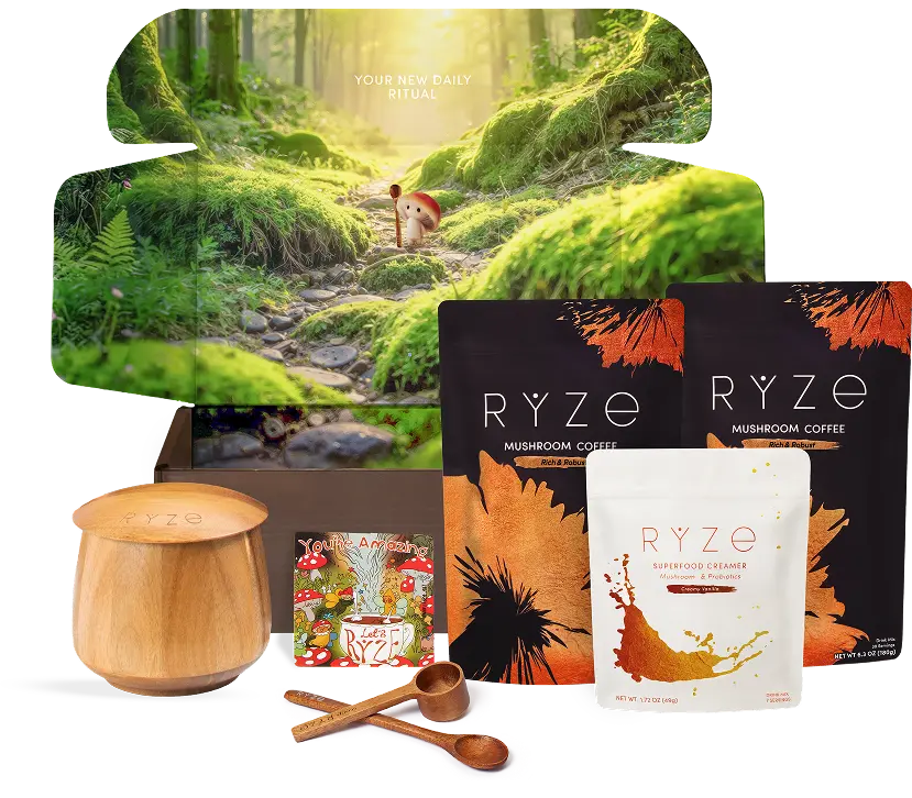 Ryze Dark Roast Ritual Set 3 Month Plan - Clean Bundle
