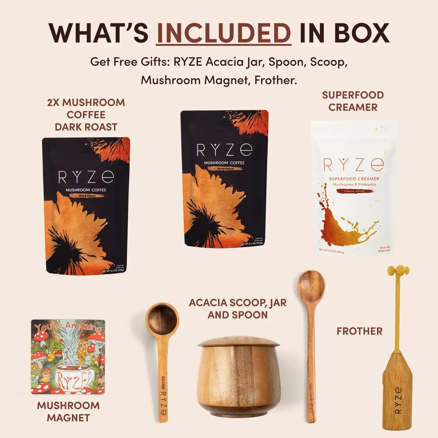 Mushroom Coffee Ritual Set - Simple Edit