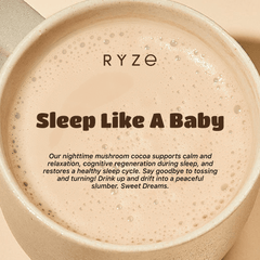 RYZE Hot Cocoa - with 6 Sleep Superfoods to Help Fall Asleep and Stay Asleep - Bright Touch
