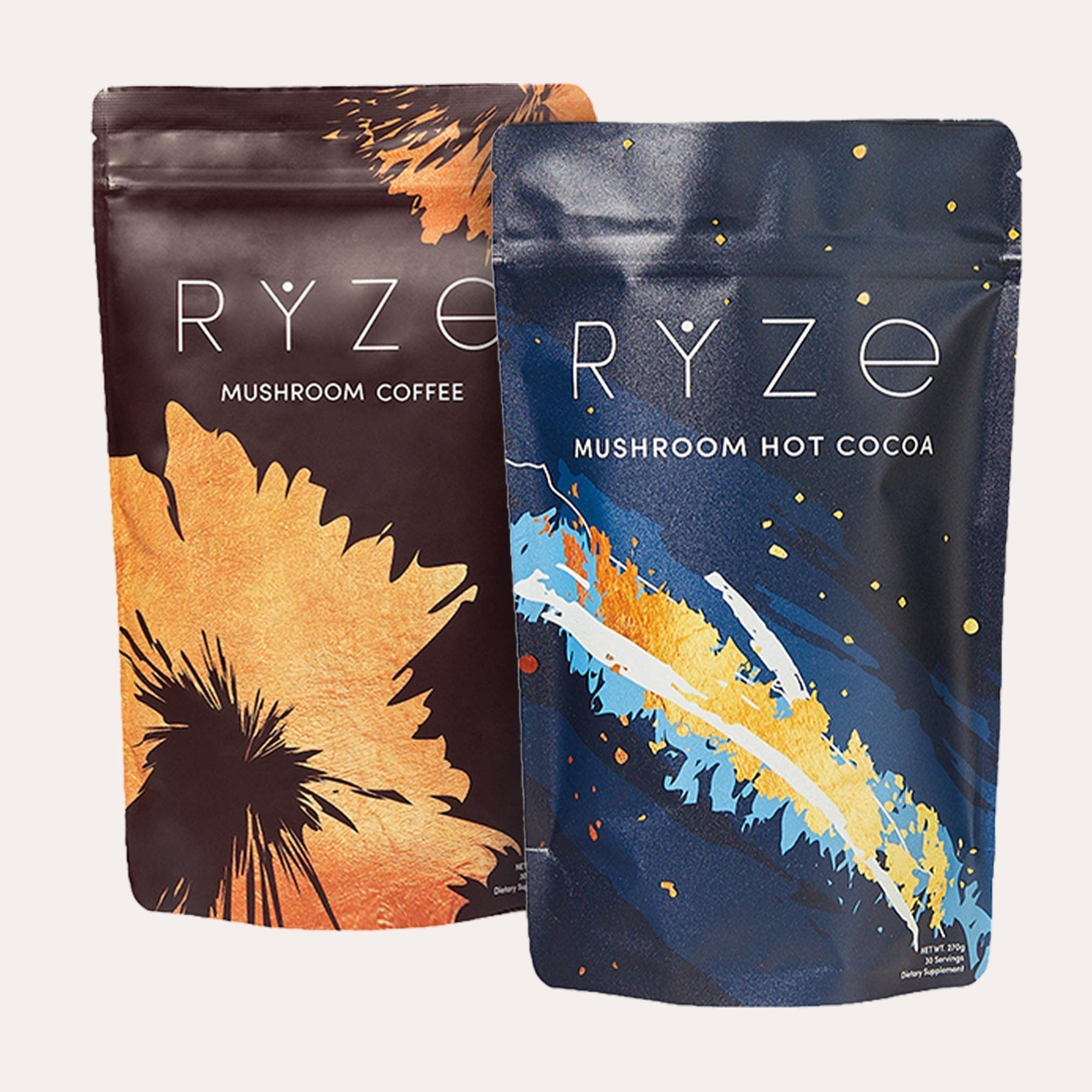 RYZE Hot Cocoa - with 6 Sleep Superfoods to Help Fall Asleep and Stay Asleep - Bright Touch