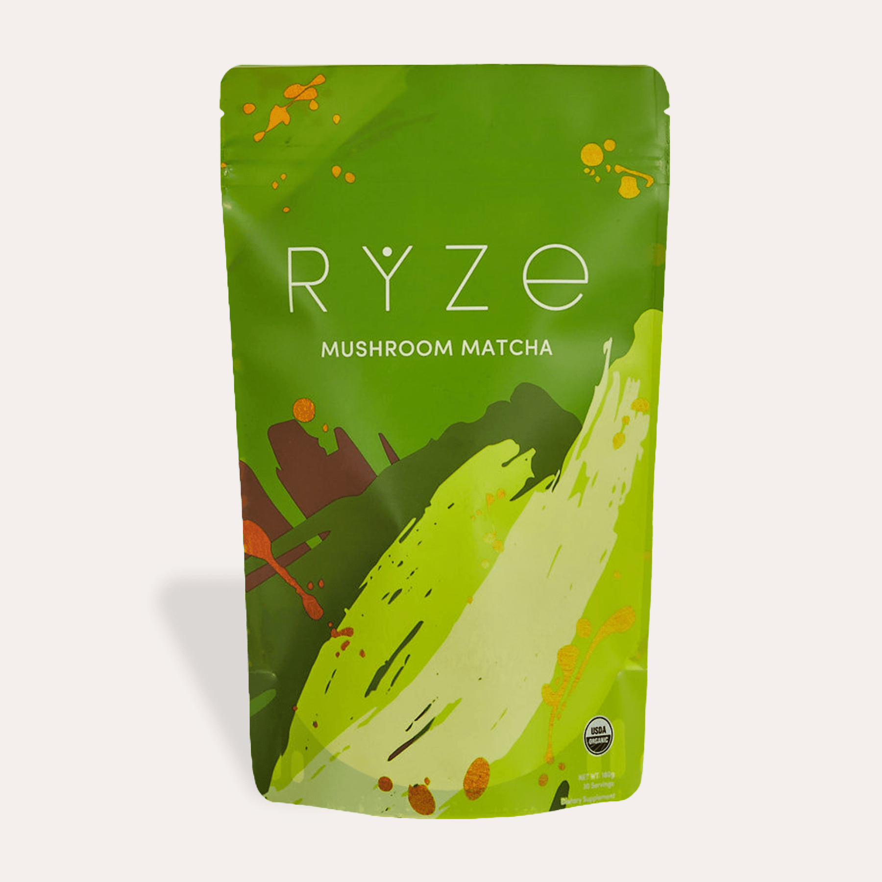 RYZE Matcha - with 6 Organic Adaptogenic Mushrooms Grown In USA and Ceremonial-Grade Japanese Matcha - Weekend Pair